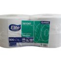 Papel Higiénico Elite Jumbo Classic Blanco una hoja rollo x 500 mt